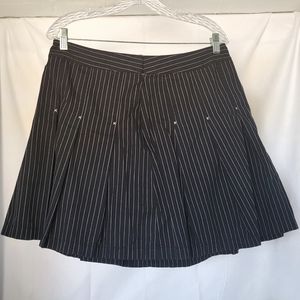 Black Pinstripe Skort